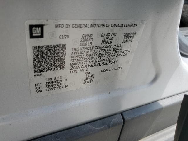 2020 CHEVROLET EQUINOX PREMIER PREMIER 13