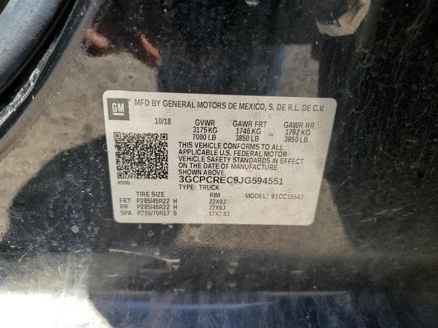 2018 CHEVROLET SILVERADO C1500 LT C1500 LT 12