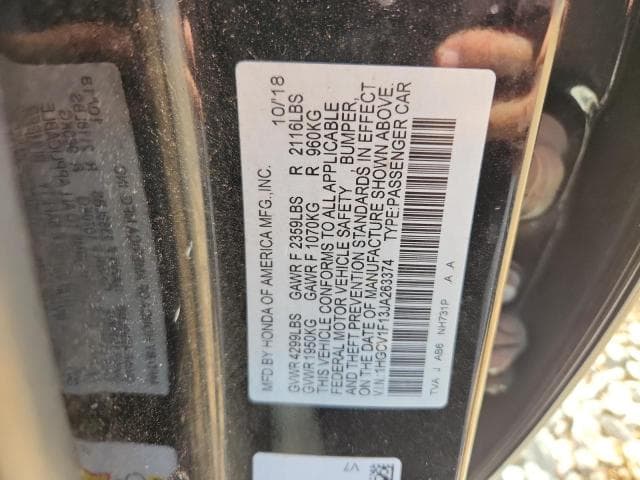 2018 HONDA ACCORD LX 12
