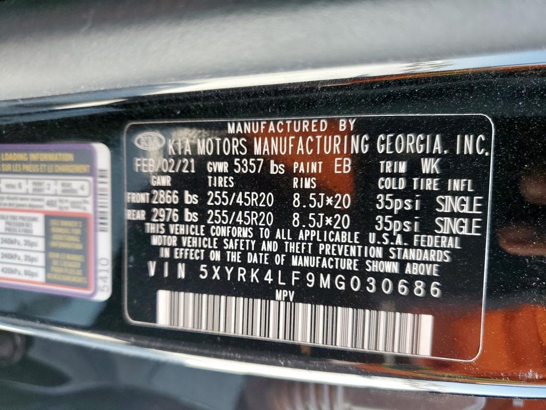2021 KIA SORENTO SX 13