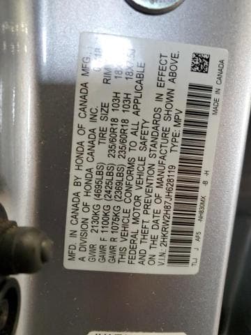2018 HONDA CR-V EXL 13
