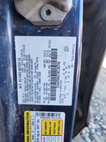 2018 FORD FUSION SE SE 12