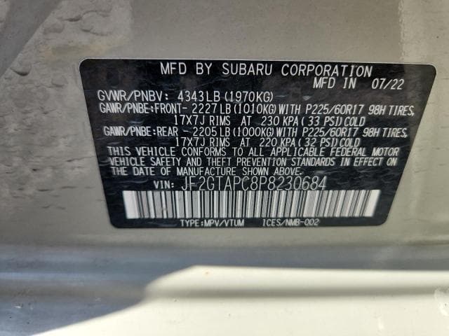 2023 SUBARU CROSSTREK PREMIUM 13