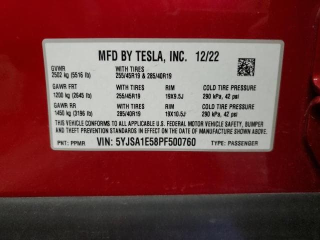 2023 TESLA MODEL S 13