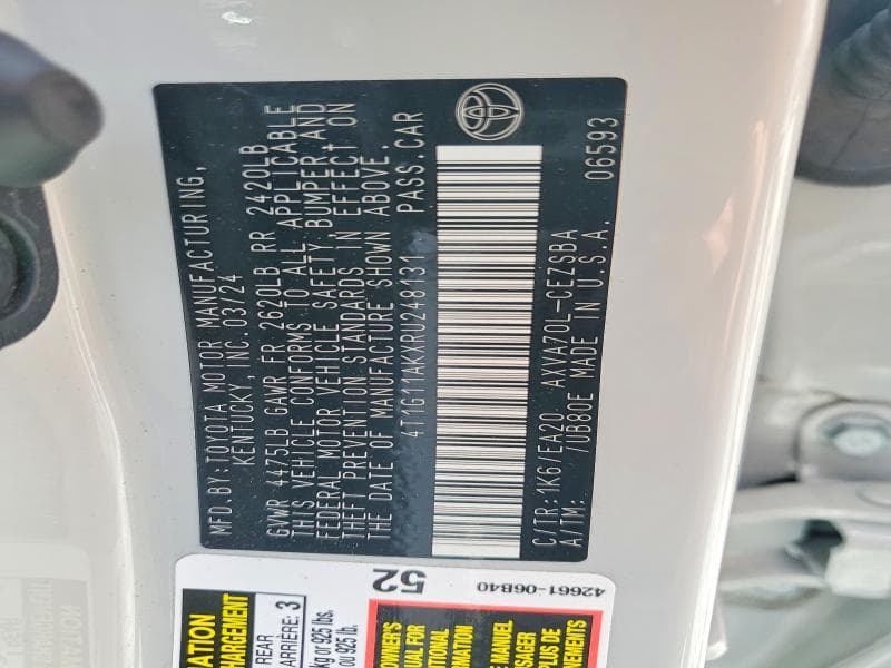 2024 TOYOTA CAMRY SE 12
