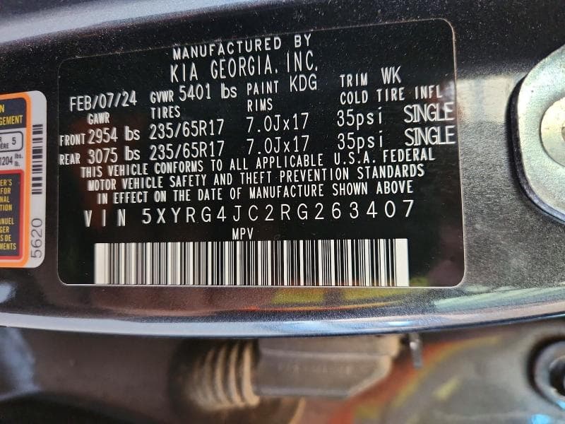 2024 KIA SORENTO LX 14