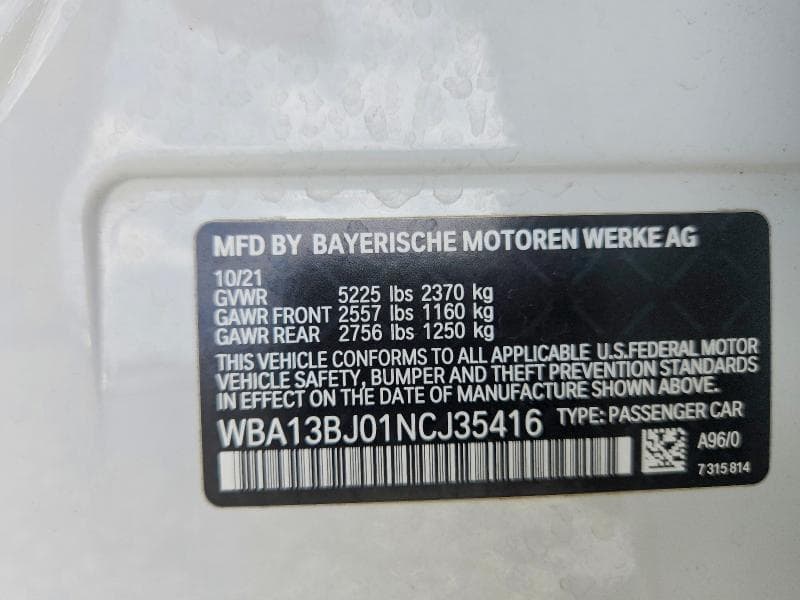 2022 BMW 530 XI 12