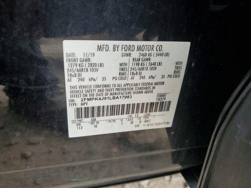 2020 FORD EDGE SEL 13