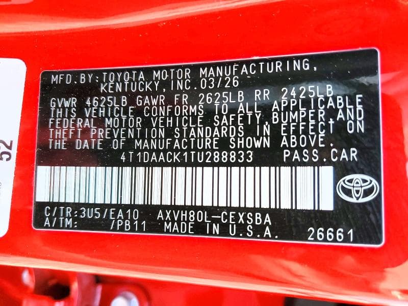 2026 TOYOTA CAMRY SE 13