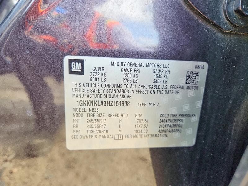 2017 GMC ACADIA SLE 13