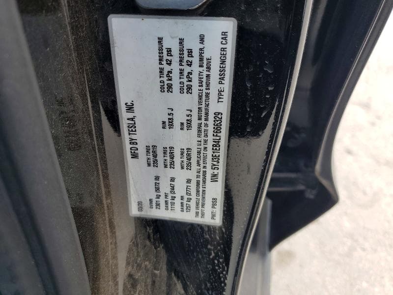 2020 TESLA MODEL 3 12