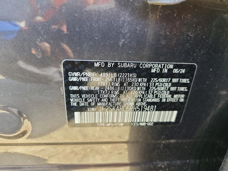 2024 SUBARU FORESTER 12