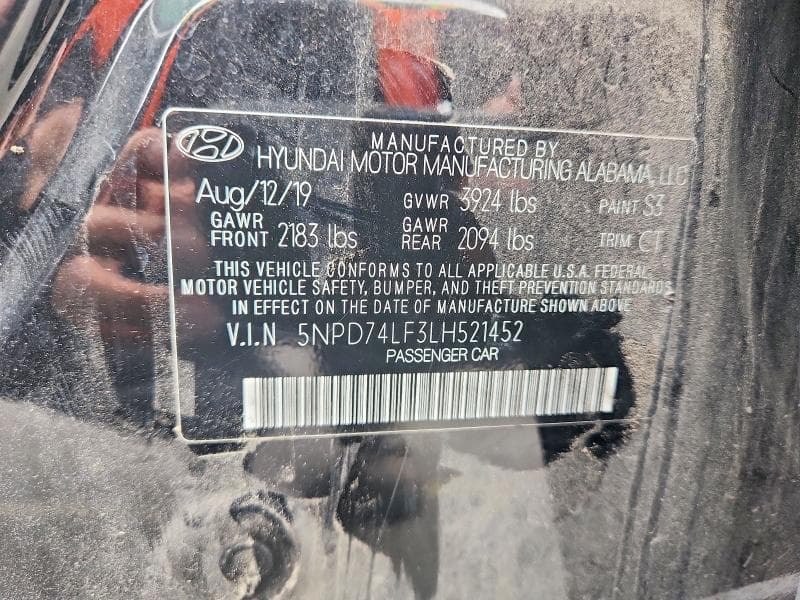 2020 HYUNDAI ELANTRA SE SE 12