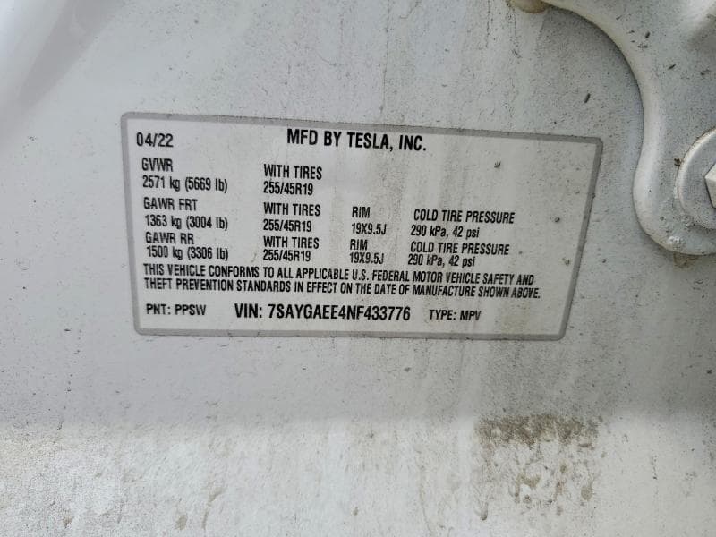2022 TESLA MODEL Y 13