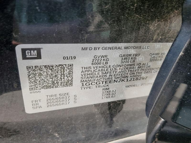 2019 CHEVROLET COLORADO ZR2 12