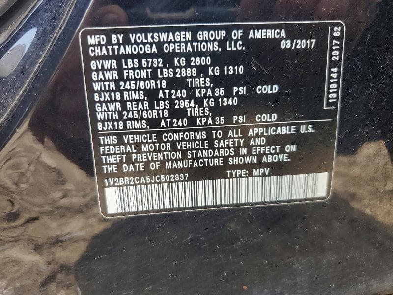 2018 VOLKSWAGEN ATLAS 13
