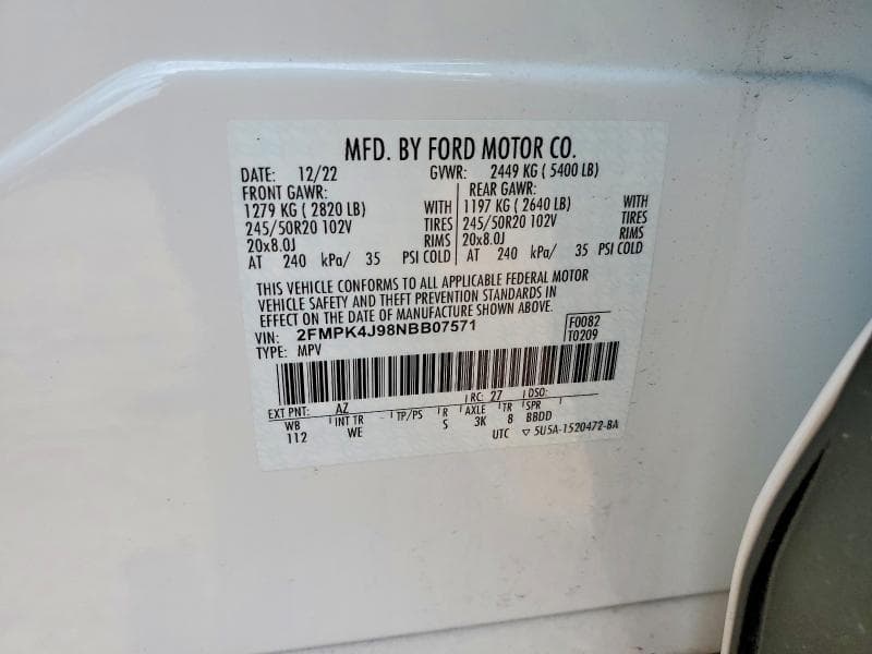 2022 FORD EDGE SEL 13
