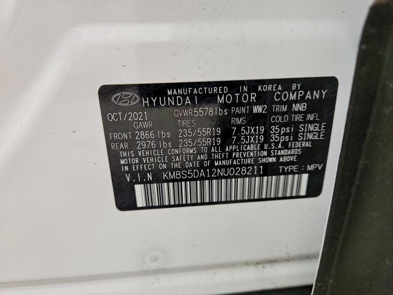 2022 HYUNDAI SANTA FE LIMITED 13
