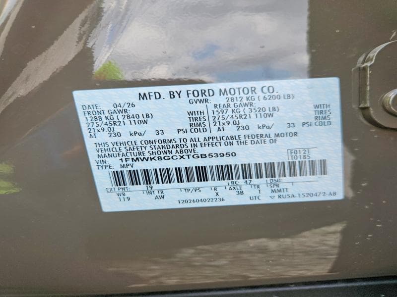 2026 FORD EXPLORER ST 14