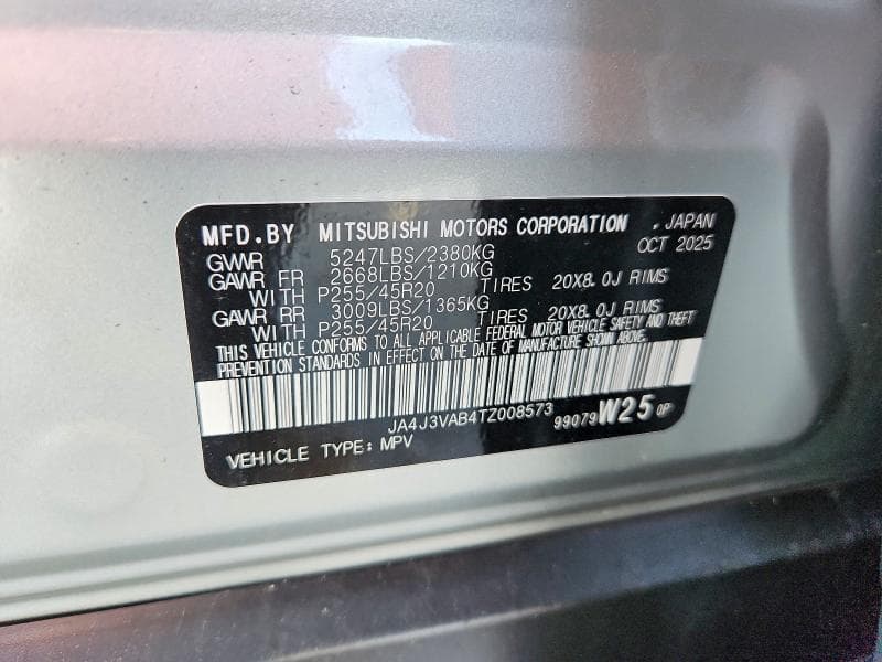 2026 MITSUBISHI OUTLANDER SE 12