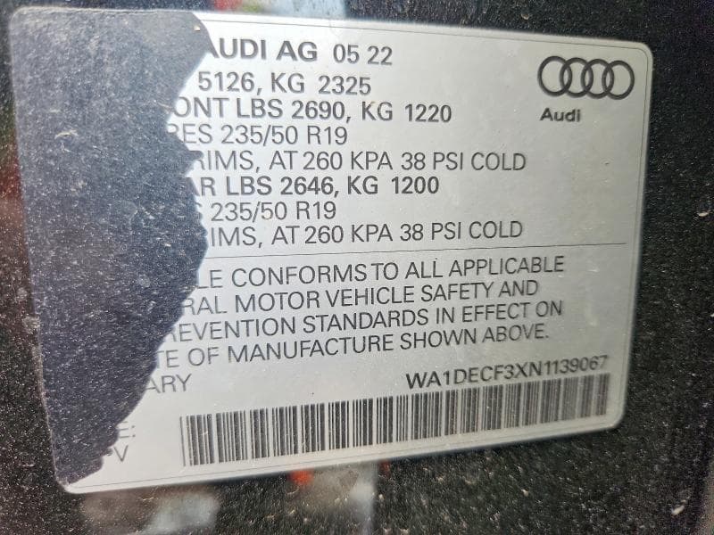 2022 AUDI Q3 PREMIUM S LINE 45 13