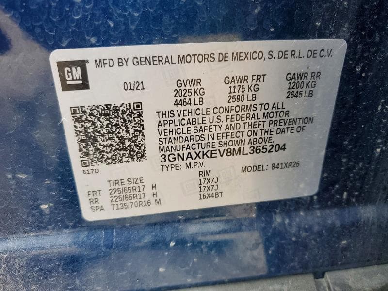 2021 CHEVROLET EQUINOX LT 13