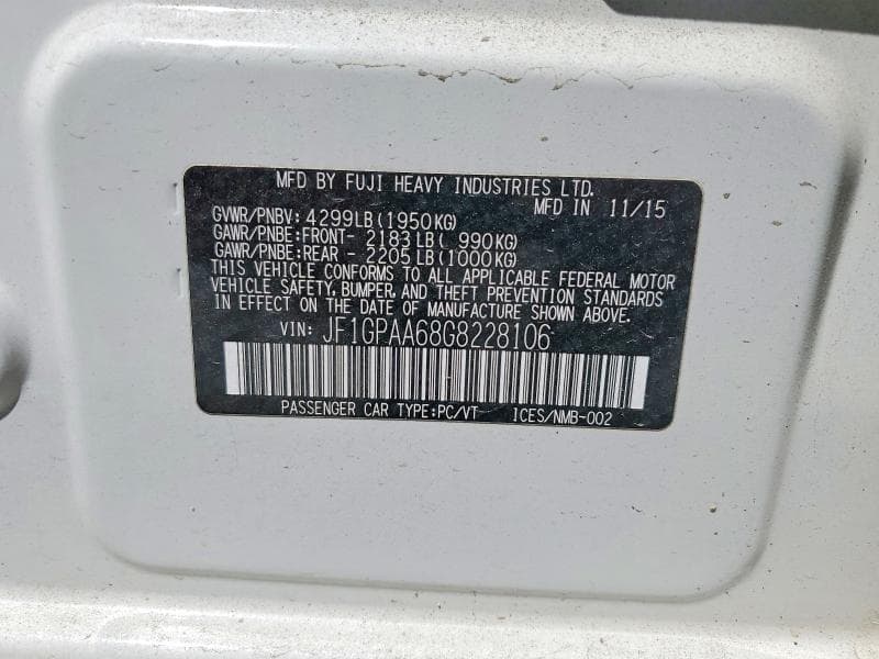 2016 SUBARU IMPREZA 12