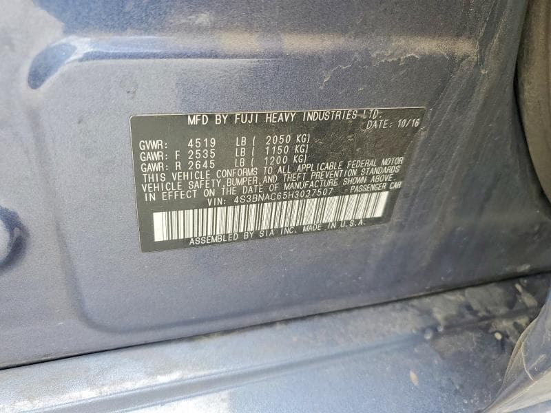 2017 SUBARU LEGACY 2.5I PREMIUM 13