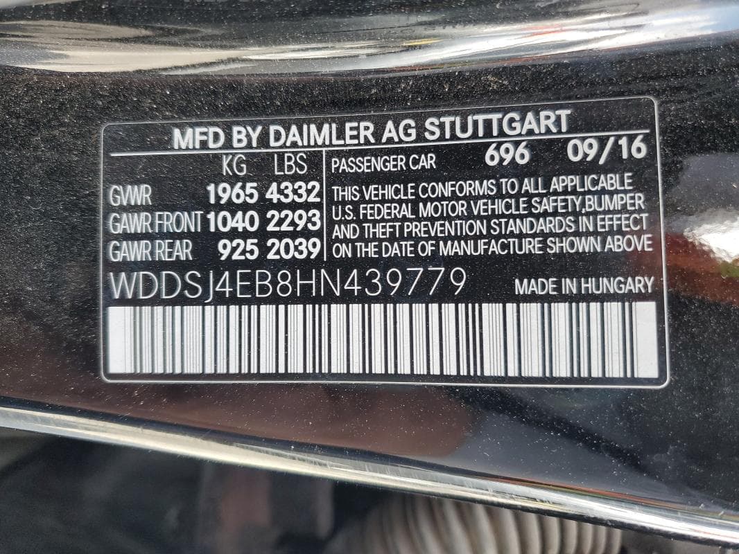 2017 MERCEDES-BENZ CLA 250 12