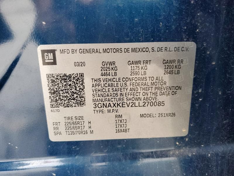 2020 CHEVROLET EQUINOX LT 13