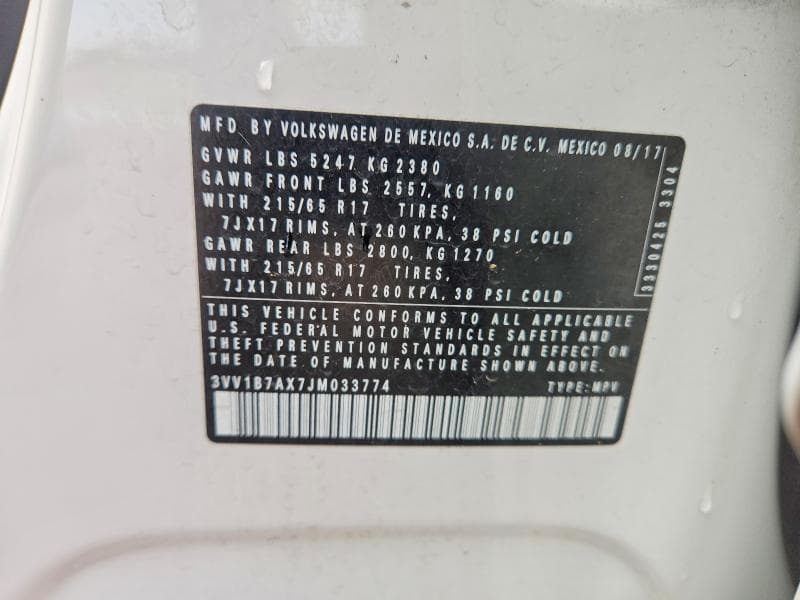 2018 VOLKSWAGEN TIGUAN 13