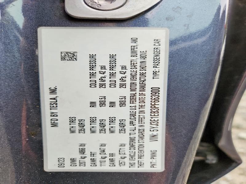 2023 TESLA MODEL 3 12