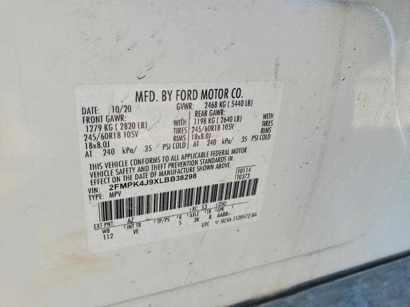 2020 FORD EDGE SEL 13