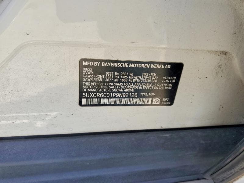 2023 BMW X5 XDRIVE40I 12