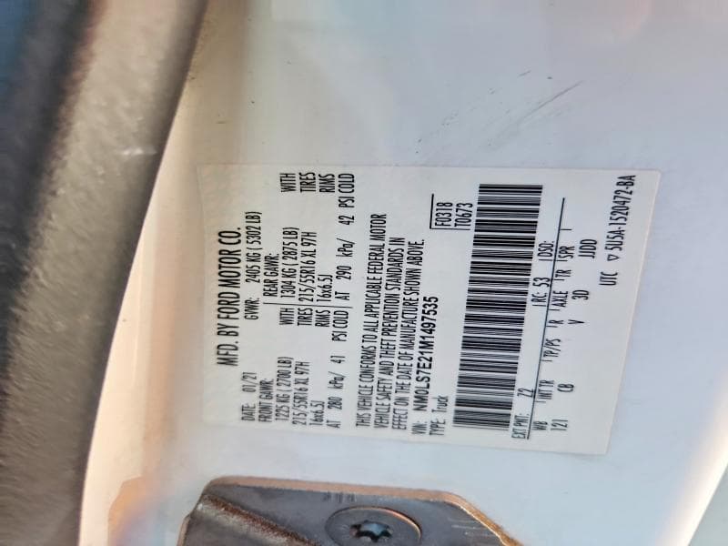 2021 FORD TRANSIT CONNECT XL 12