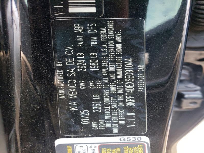 2025 KIA K4 LX 12