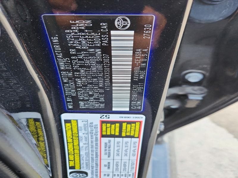 2025 TOYOTA CAMRY SE 12