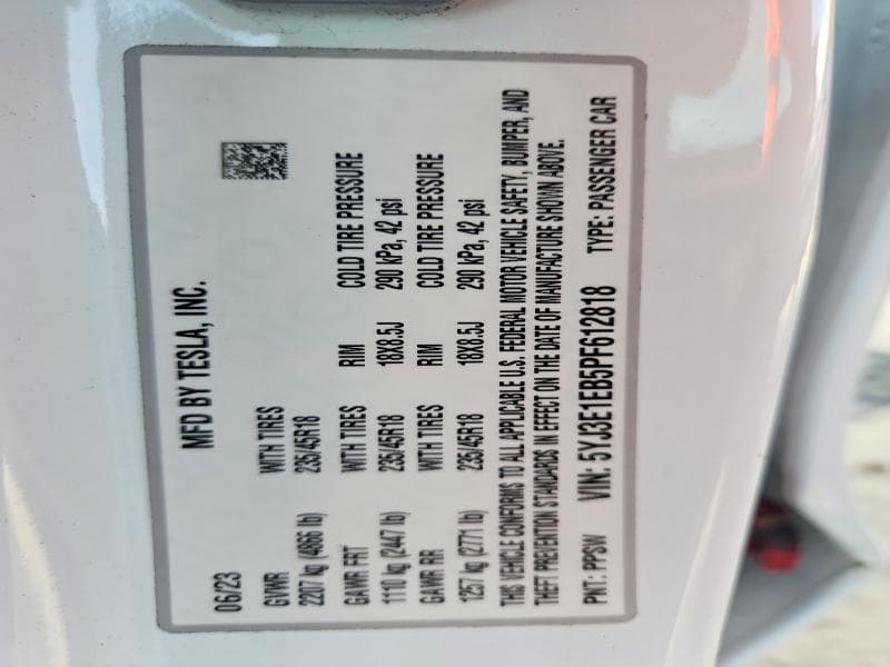 2023 TESLA MODEL 3 13