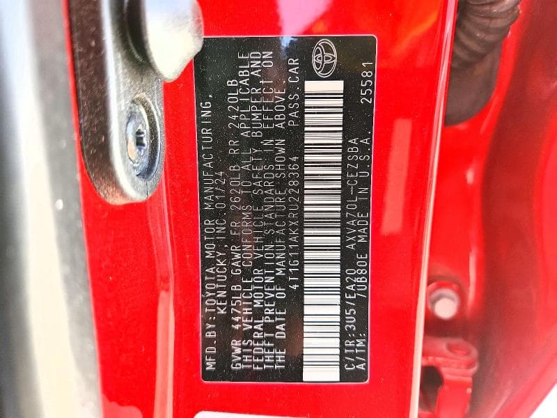 2024 TOYOTA CAMRY SE 12