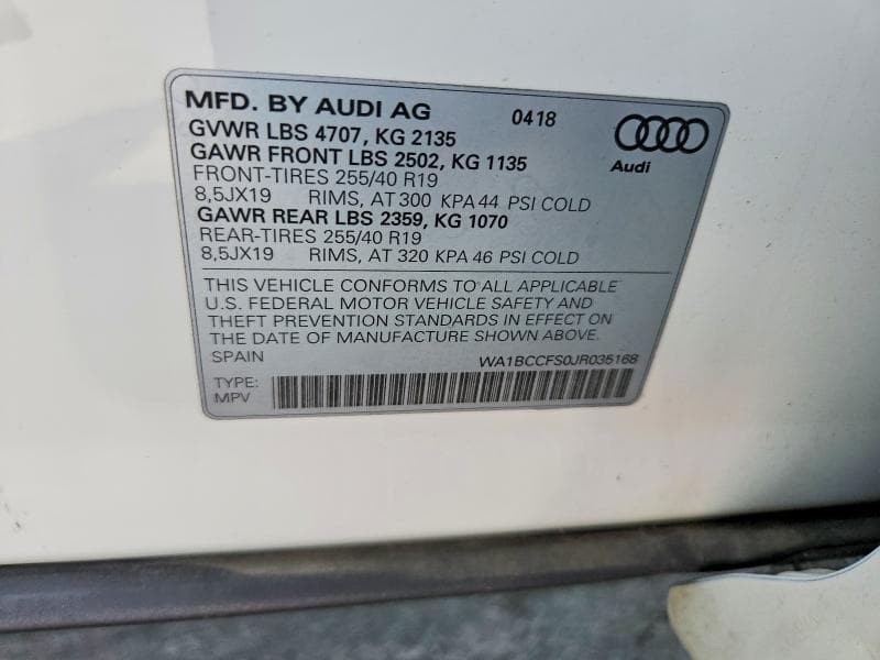 2018 AUDI Q3 PREMIUM 13