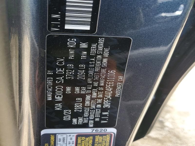 2023 KIA FORTE GT LINE GT LINE 12