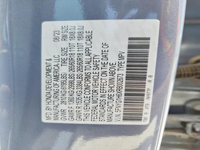 2024 HONDA PILOT TRAILSPORT TRAILSPORT 12