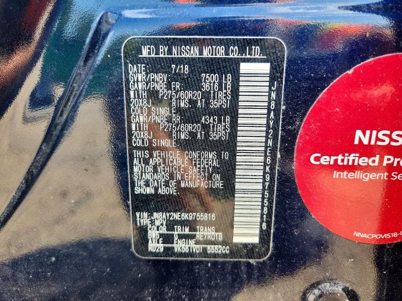 2019 NISSAN ARMADA PLATINUM 14