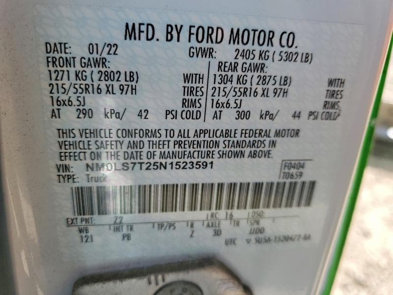 2022 FORD TRANSIT CONNECT XLT 14