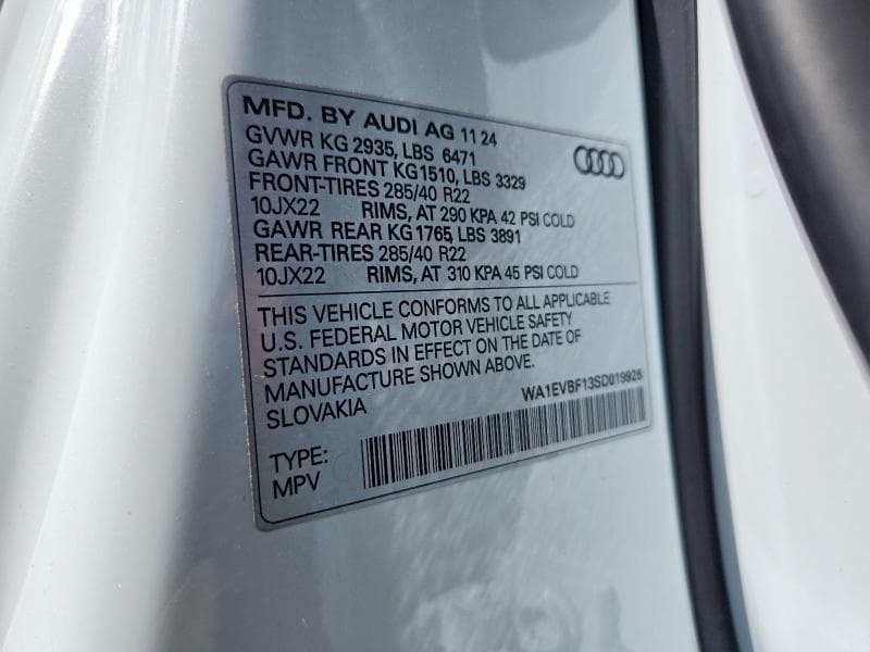 2025 AUDI Q8 PREMIUM PLUS S-LINE 12