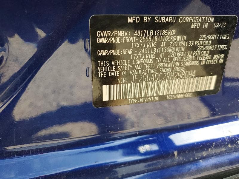 2024 SUBARU CROSSTREK PREMIUM PREMIUM 13