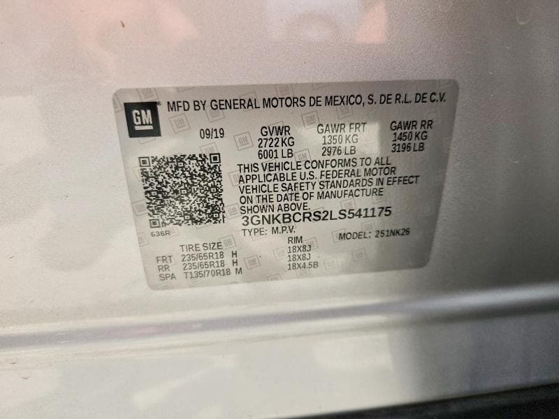 2020 CHEVROLET BLAZER 2LT 12