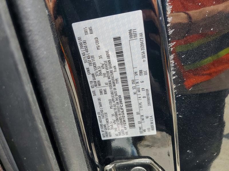 2018 FORD F150 SUPERCREW 12