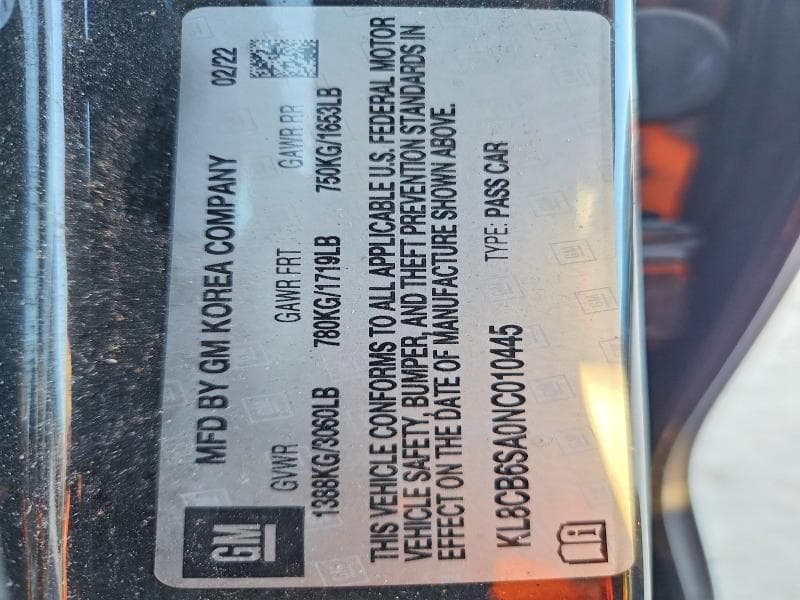 2022 CHEVROLET SPARK LS 12