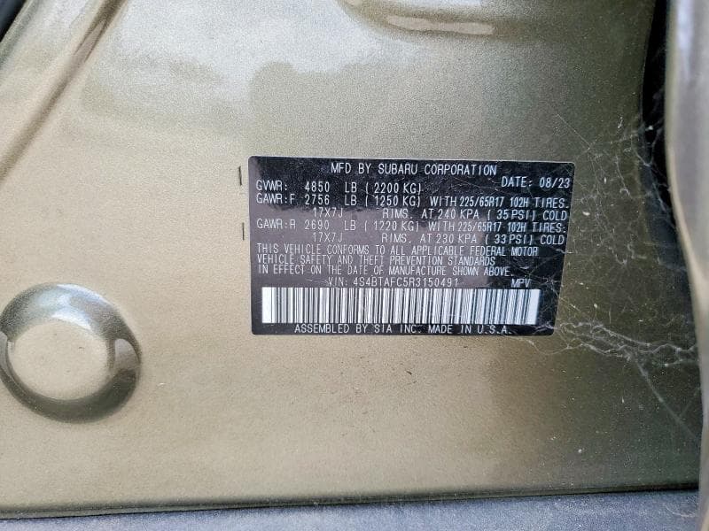 2024 SUBARU OUTBACK PREMIUM 13